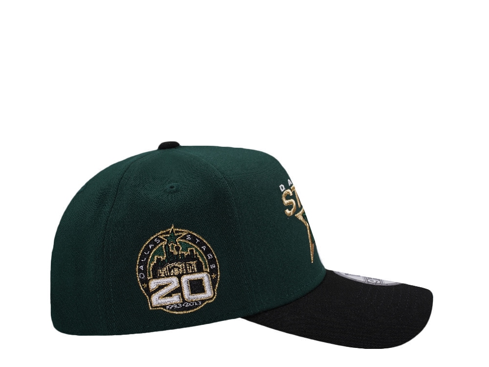 New Era Dallas Stars 20th Anniversary Green Two Tone Edition 9Forty A Frame Snapback Gorra