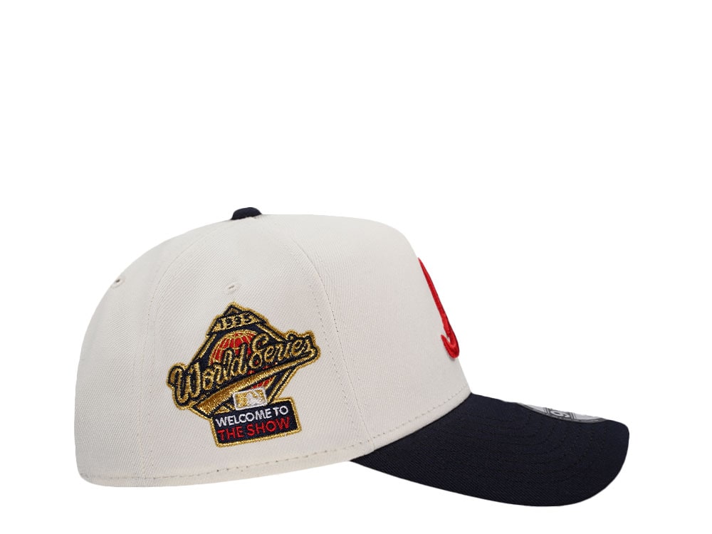 New Era Atlanta Braves World Series 1995 Chrome Prime Two Tone Edition 9Forty A Frame Snapback Gorra