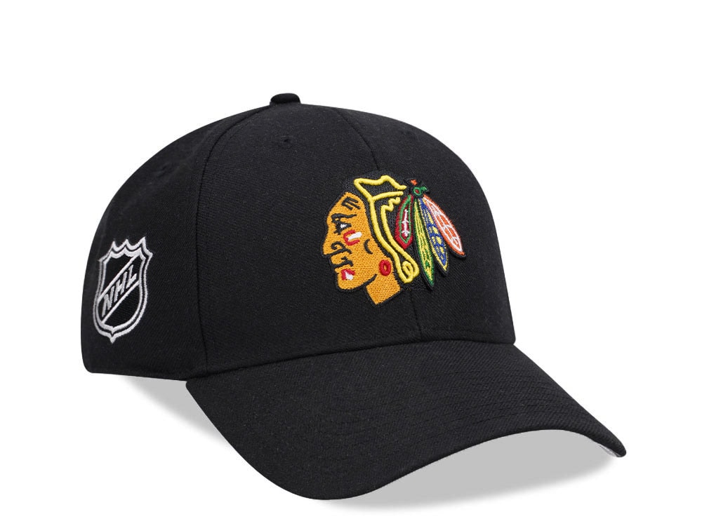 47Brand Chicago Blackhawks Black MVP Snapback Gorra