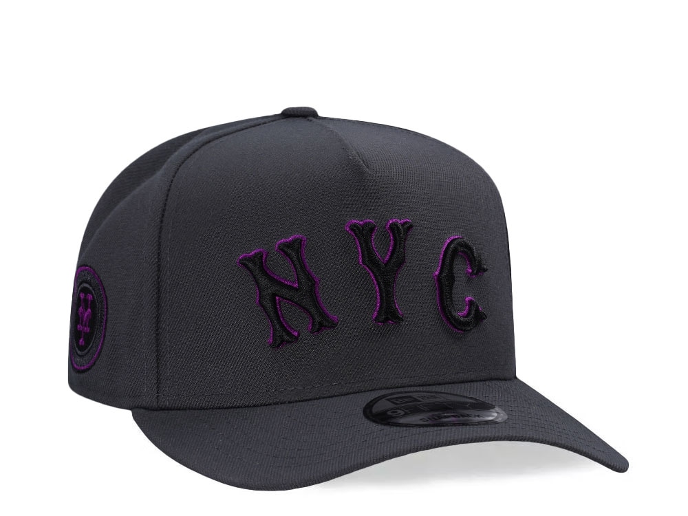 New Era New York Mets City Connect Dark Graphite Prime Edition 9Fifty A Frame Snapback Gorra