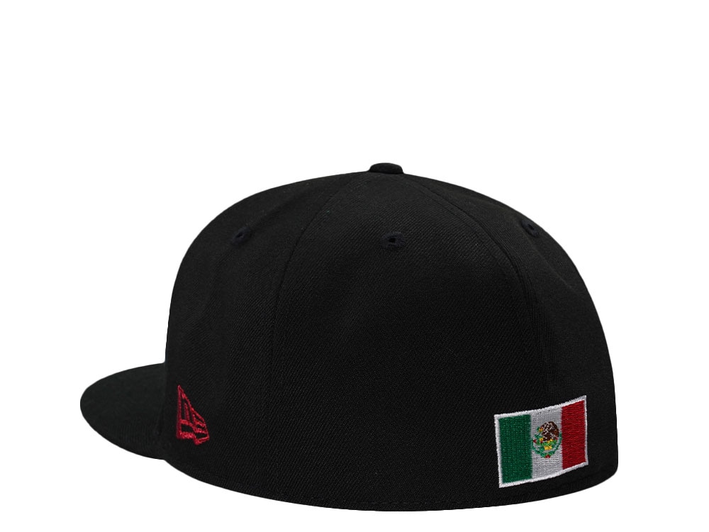 New Era Mexico Aztec Metallic Script Black Prime Edition 59Fifty Fitted Gorra