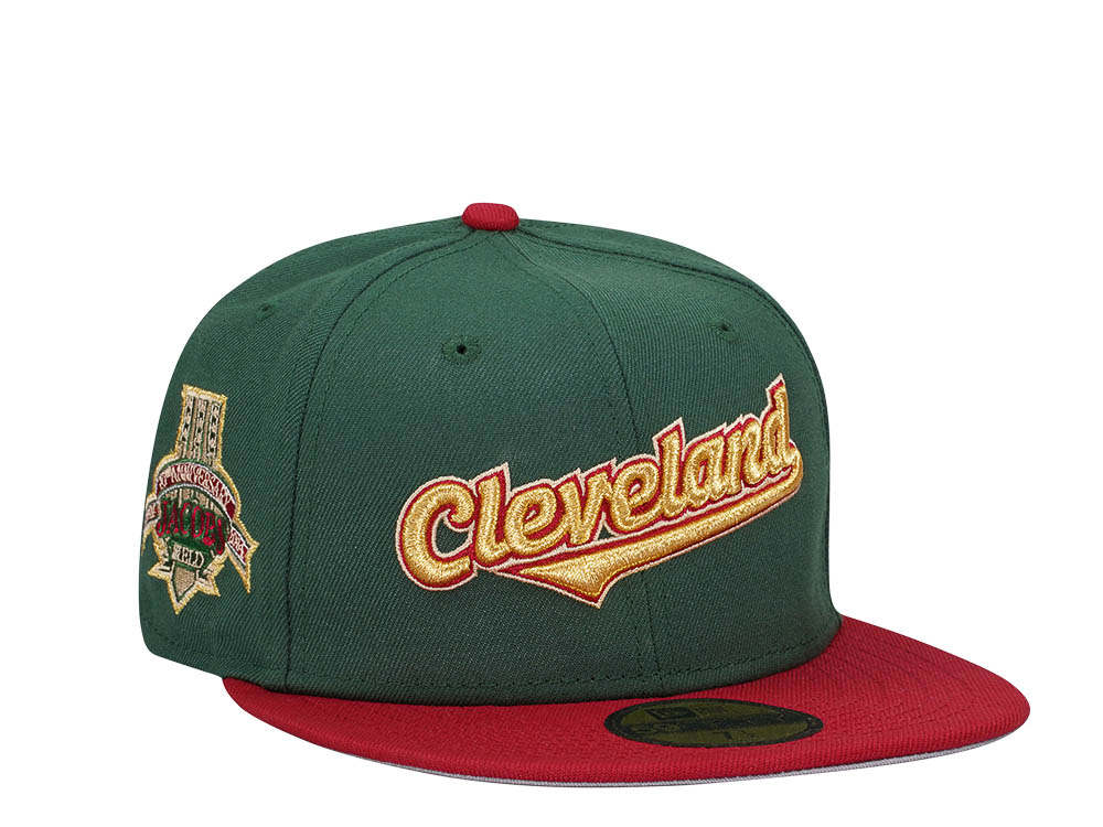 New Era Cleveland Indians 10th Anniversary Gold Prime Two Tone Edition 59Fifty Fitted Gorra