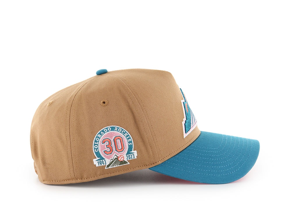 47Brand Colorado Rockies Camel Sure Shot Edition MVP Snapback Gorra