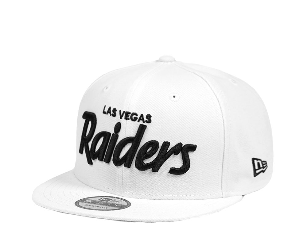 New Era Las Vegas Raiders Black on White Edition 9Fifty Snapback Gorra