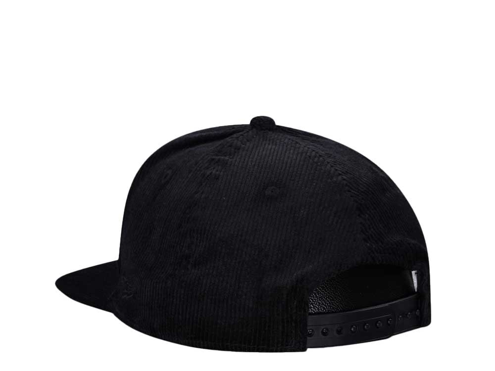 New Era New York Mets Cord Black Golfer Snapback Gorra