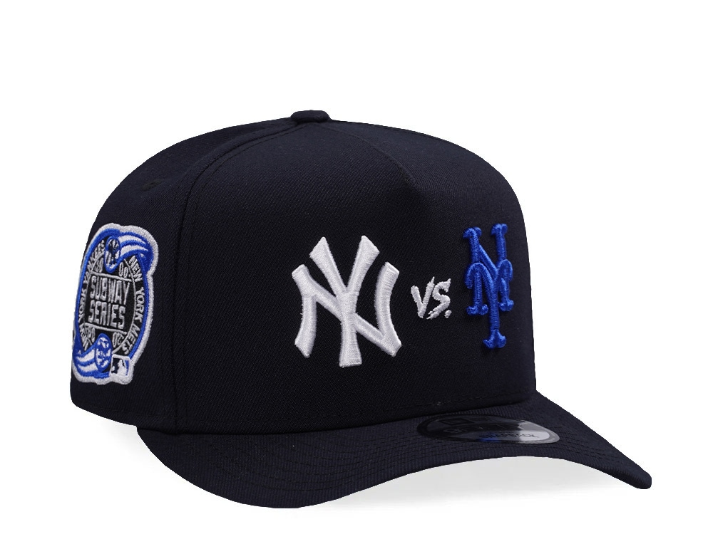 New Era New York Yankees New York Mets Subway Series Navy Prime Edition 9Fifty A Frame Snapback Gorra