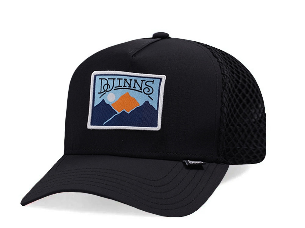 Djinns HFT Black Big Net Mountain Trucker Snapback Gorra