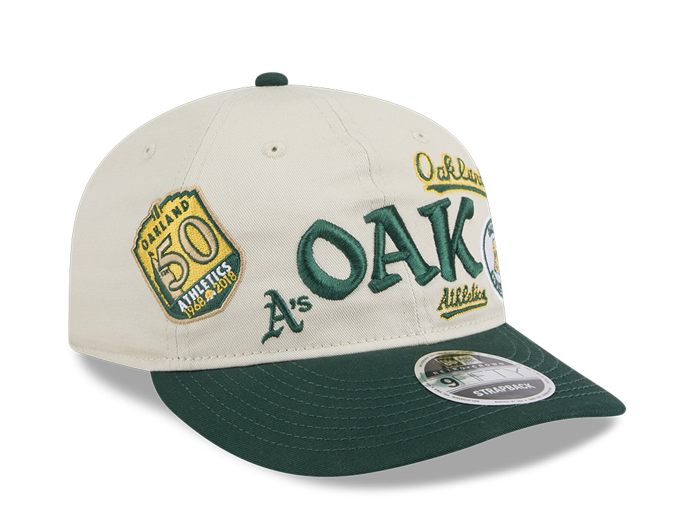 New Era Oakland Athletics Scatter Edition 9Fifty Retro Crown Snapback Gorra