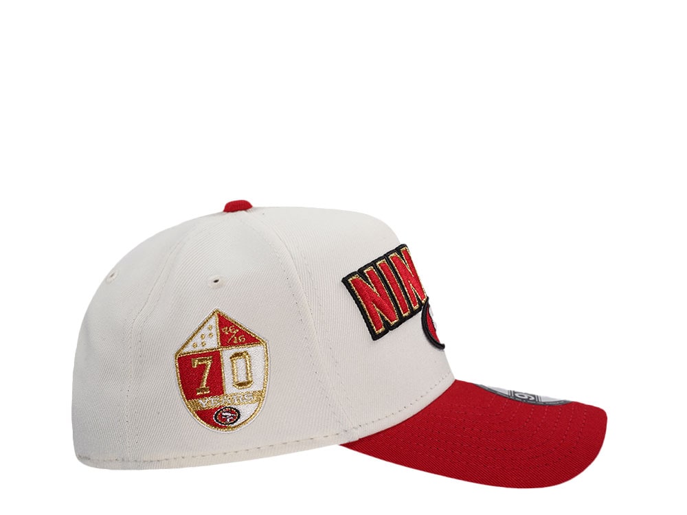 New Era San Francisco 49ers 70 Years Chrome Two Tone Edition 9Forty A Frame Snapback Gorra