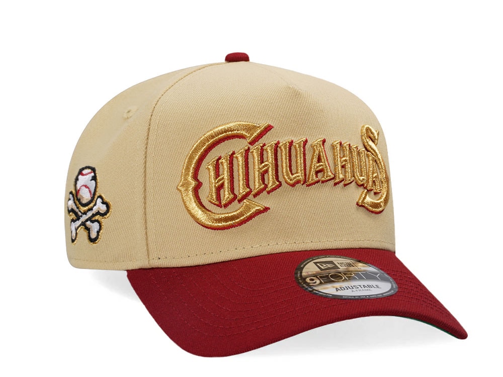 New Era El Paso Chihuahuas Vegas Gold Two Tone Edition 9Forty A Frame Snapback Gorra
