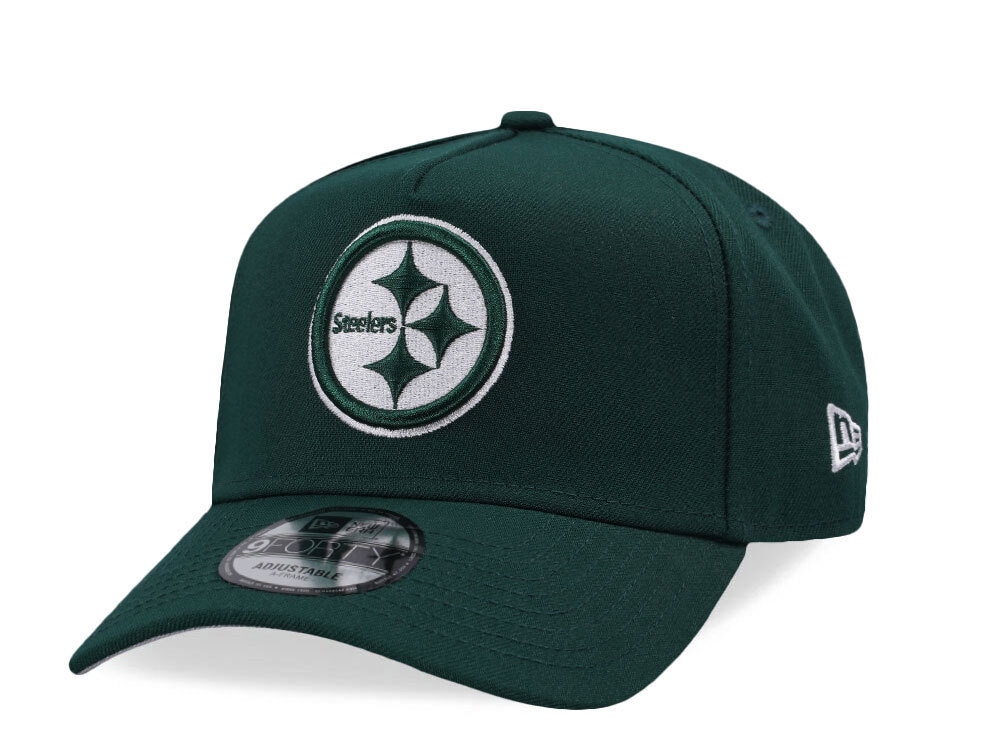 New Era Pittsburgh Steelers Field Green Prime Edition 9Forty A Frame Snapback Gorra