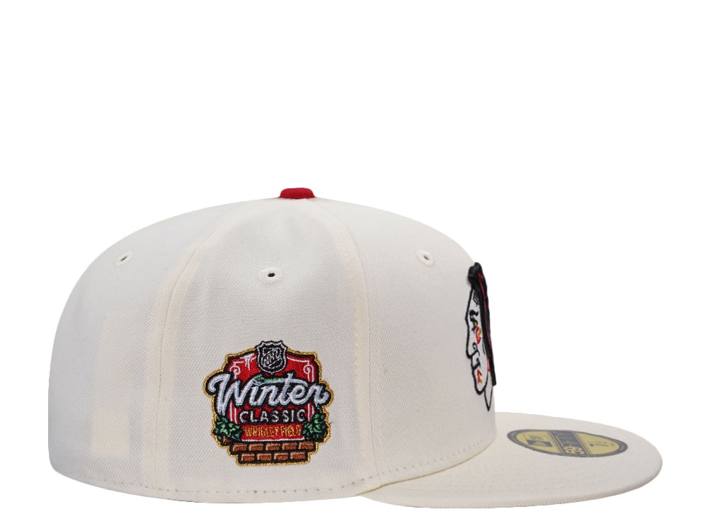 New Era Chicago Blackhawks Winter Classic Wrigley Field Chorme Prime Edition 59Fifty Fitted Gorra