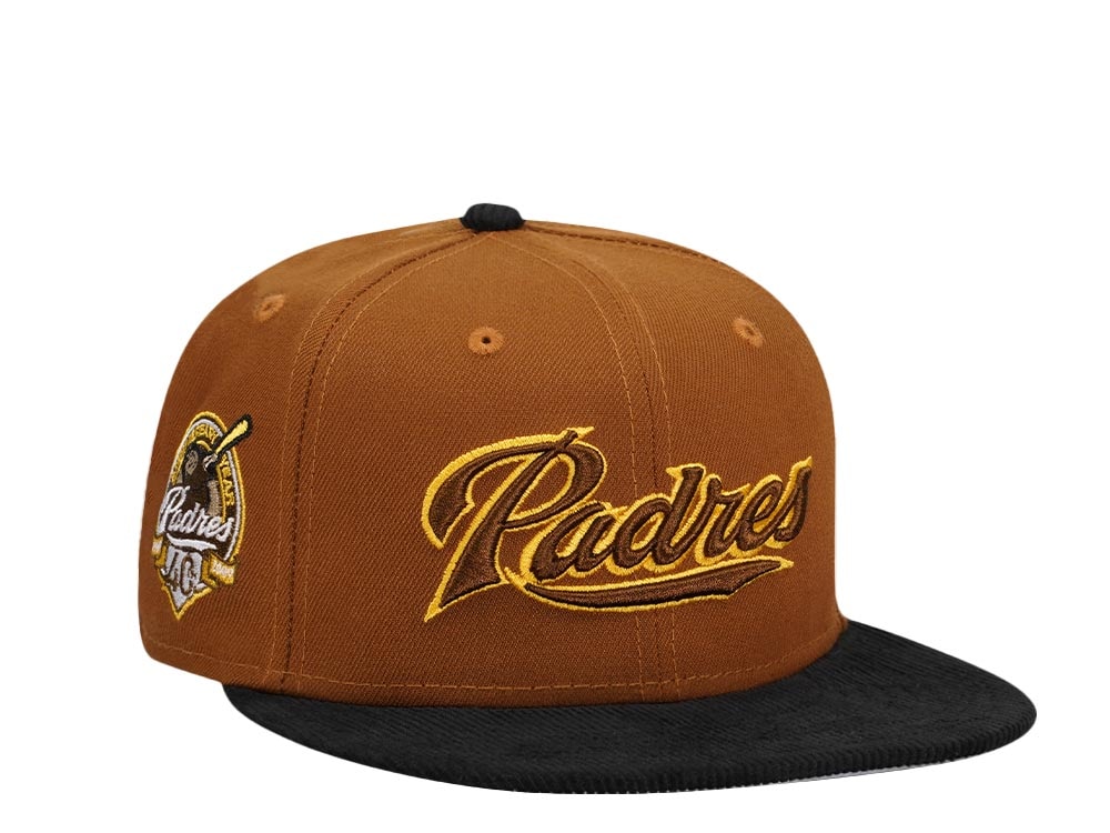 New Era San Diego Padres 40th Anniversary Cord Brim Two Tone Edition 59Fifty Fitted Gorra