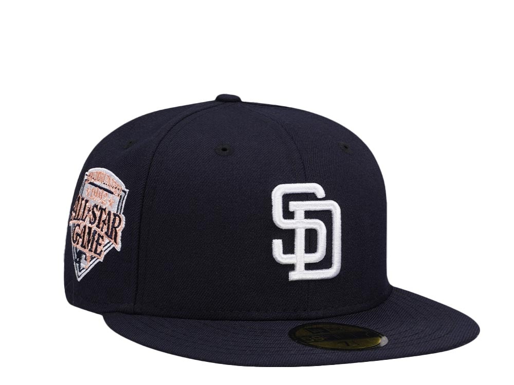 New Era San Diego Padres All Star Game 1992 Navy Peach Edition 59Fifty Fitted Gorra