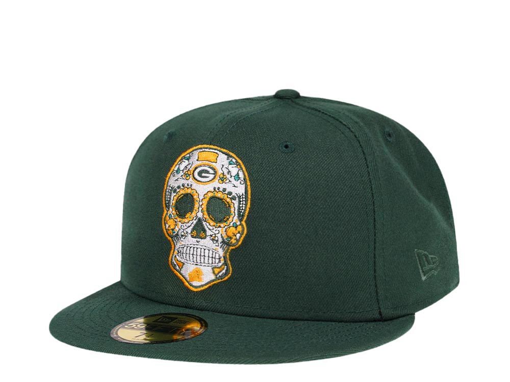 New Era Green Bay Packers Skull Edition 59Fifty Fitted Gorra