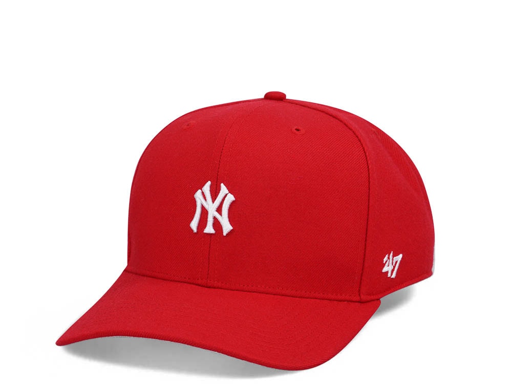 47Brand New York Yankees Red Base Runner MVP DP Snapback Gorra