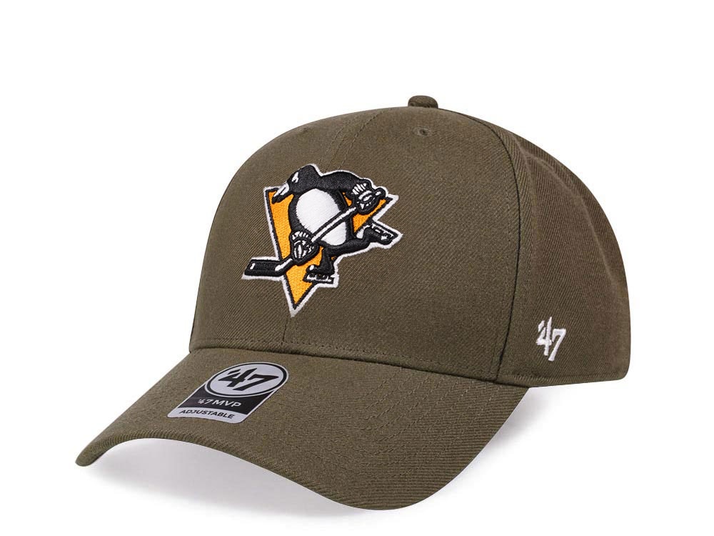 47Brand Pittsburgh Penguins Classic Olive Snapback Gorra
