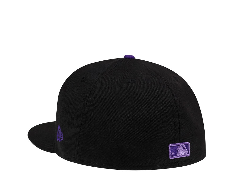 New Era Colorado Rockies Batting Practice Black and Purple Edition 59Fifty Fitted Gorra