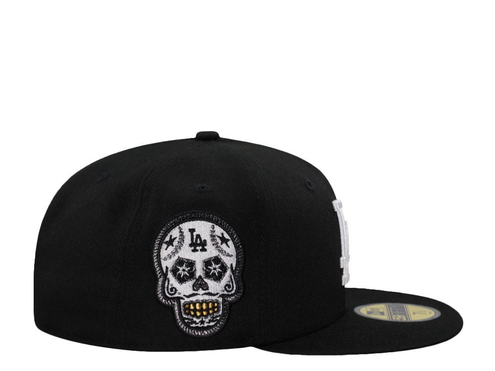 New Era Los Angeles Dodgers Skull Black Prime Edition 59Fifty Fitted Gorra