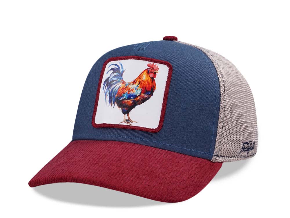 Hatfield Rooster White Trucker Snapback Gorra