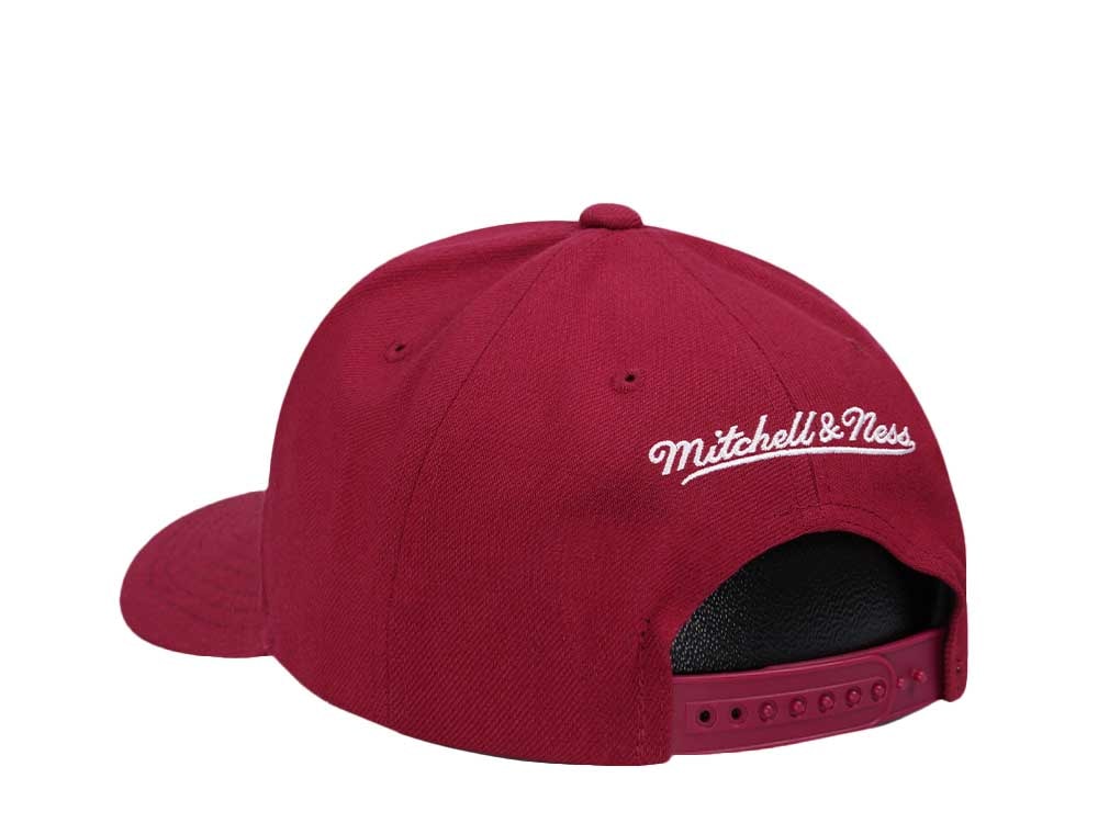 Mitchell & Ness Colorado Avalanche Team Ground 2.0 Pro Maroon Snapback Gorra