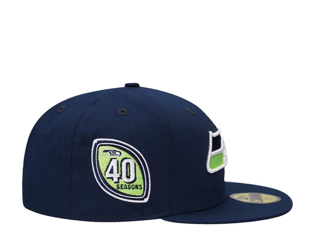New Era Seattle Seahawks 40 Seasons Classic Prime Edition 59Fifty Fitted Gorra