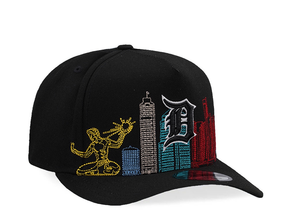 New Era Detroit Tigers Skyline Black Prime Edition 9Fifty A Frame Snapback Gorra