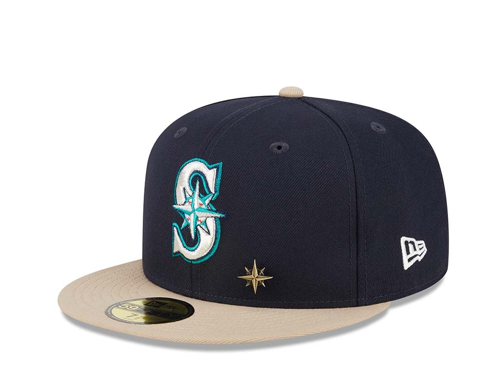 New Era Seattle Mariners 30th Anniversary Varsity Pin Two Tone Edition 59Fifty Fitted Gorra