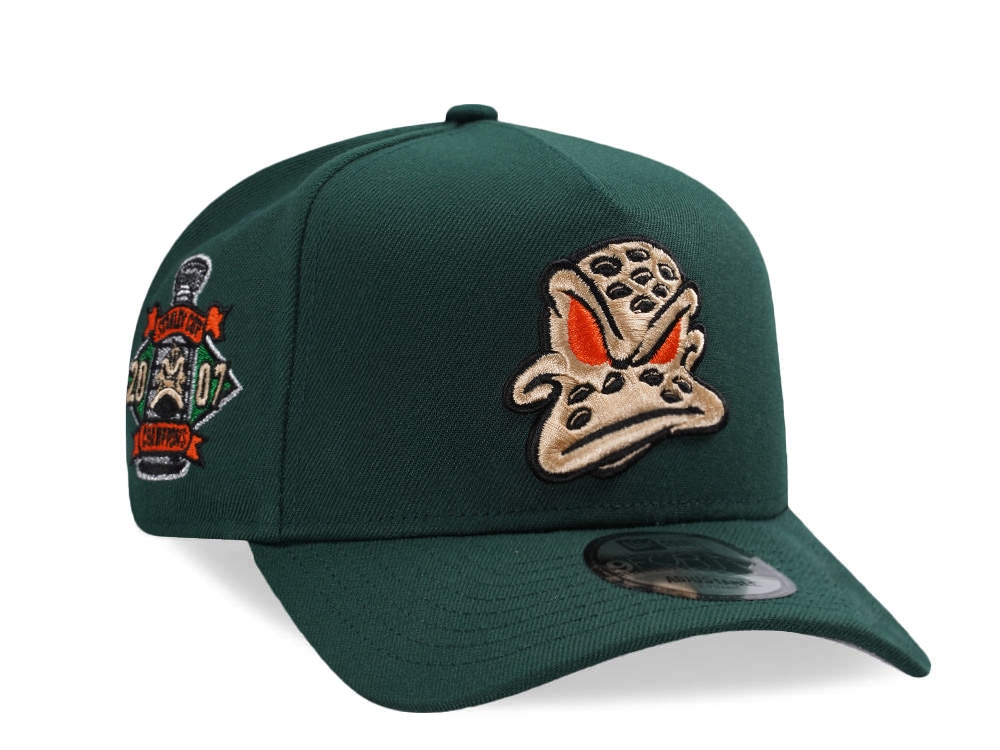 New Era Anaheim Ducks Stanley Cup 2007 Dark Green Prime Edition 9Forty A Frame Snapback Gorra