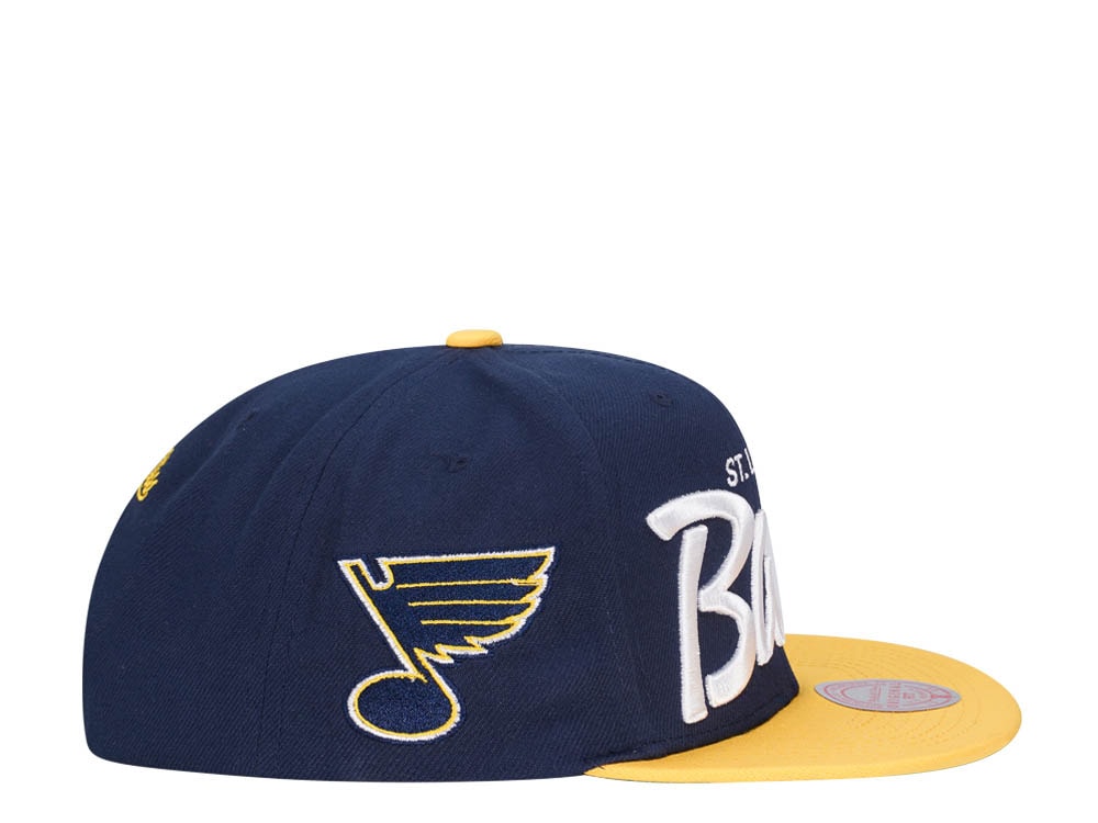 Mitchell & Ness St. Louis Blues Vintage Script Snapback Gorra