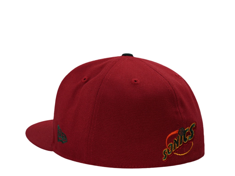New Era Seattle Supersonics Western Conference Red Prime Edition 59Fifty Fitted Gorra