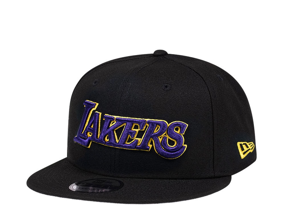New Era Los Angeles Lakers Black Team Edition 9Fifty Snapback Gorra