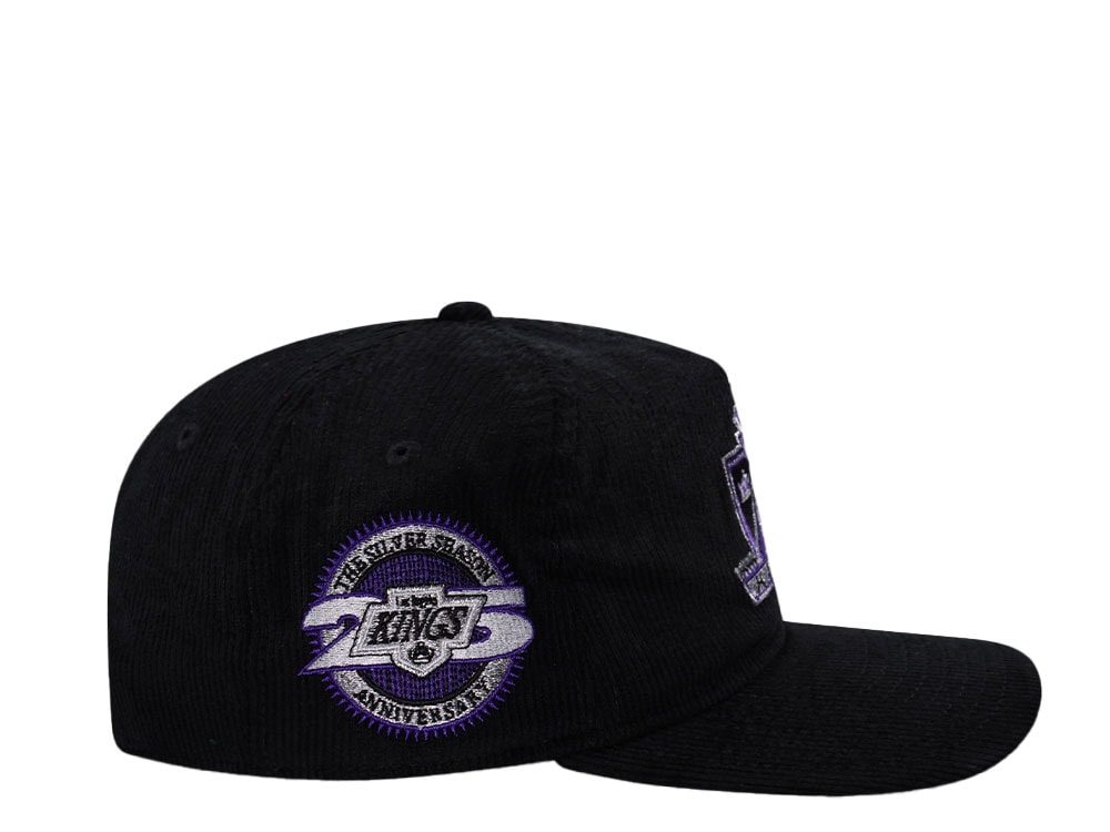 New Era Los Angeles Kings 25th Anniversary Black Corduroy Edition 19Twenty Snapback Gorra