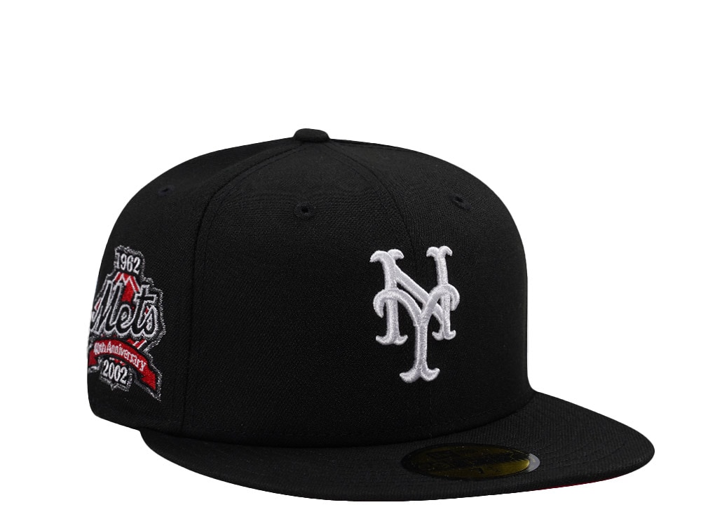 New Era New York Mets 40th Anniversary Black Prime Edition 59Fifty Fitted Gorra