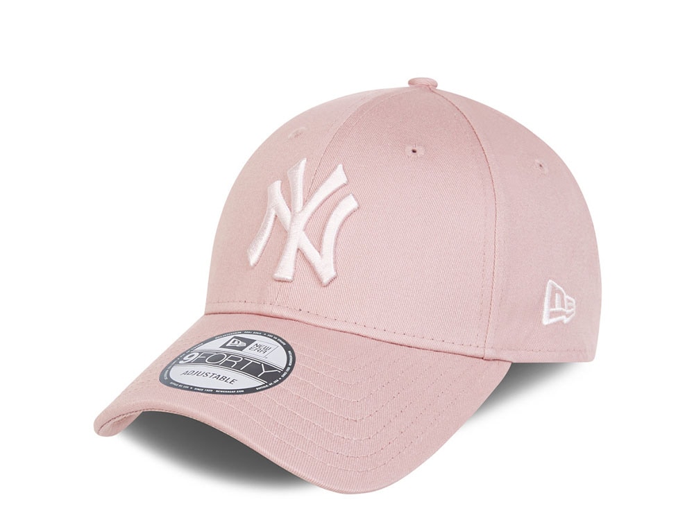New Era New York Yankees League Essential Pink 9Forty Strapback Gorra