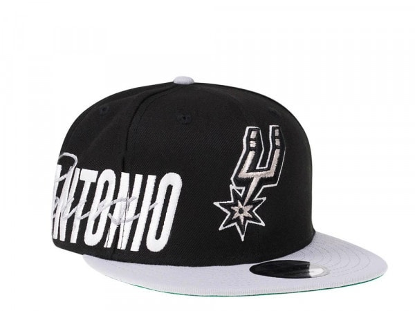 New Era San Antonio Spurs Black Sidefront Edition 9Fifty Snapback Cap