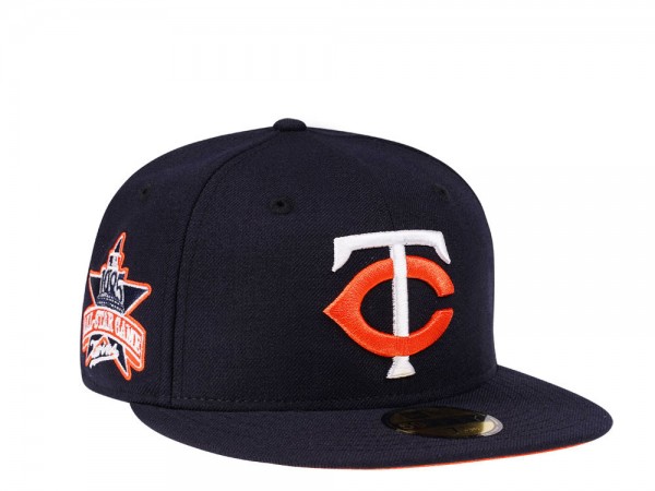 New Era Minnesota Twins All Star Game 1985 Navy Tangerine Edition 59Fifty Fitted Cap