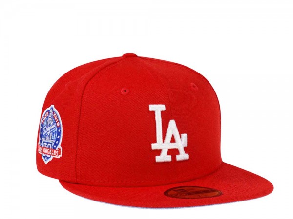 New Era Los Angeles Dodgers 60th Anniversary Red Glacier Blue Edition 59Fifty Fitted Cap