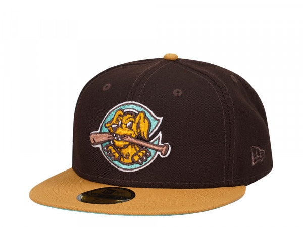 New Era Charleston Riverdogs Chocolate Mint Two Tone Edition 59Fifty Fitted Cap