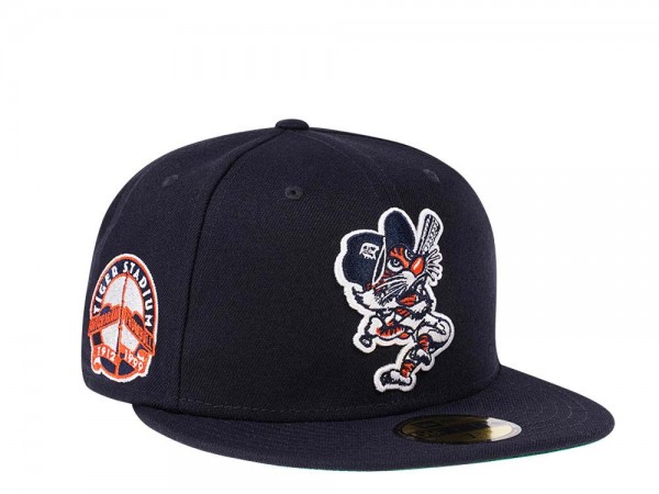 New Era Detroit Tigers Stadium Patch Navy Throwback Edition 59Fifty Fitted Cap